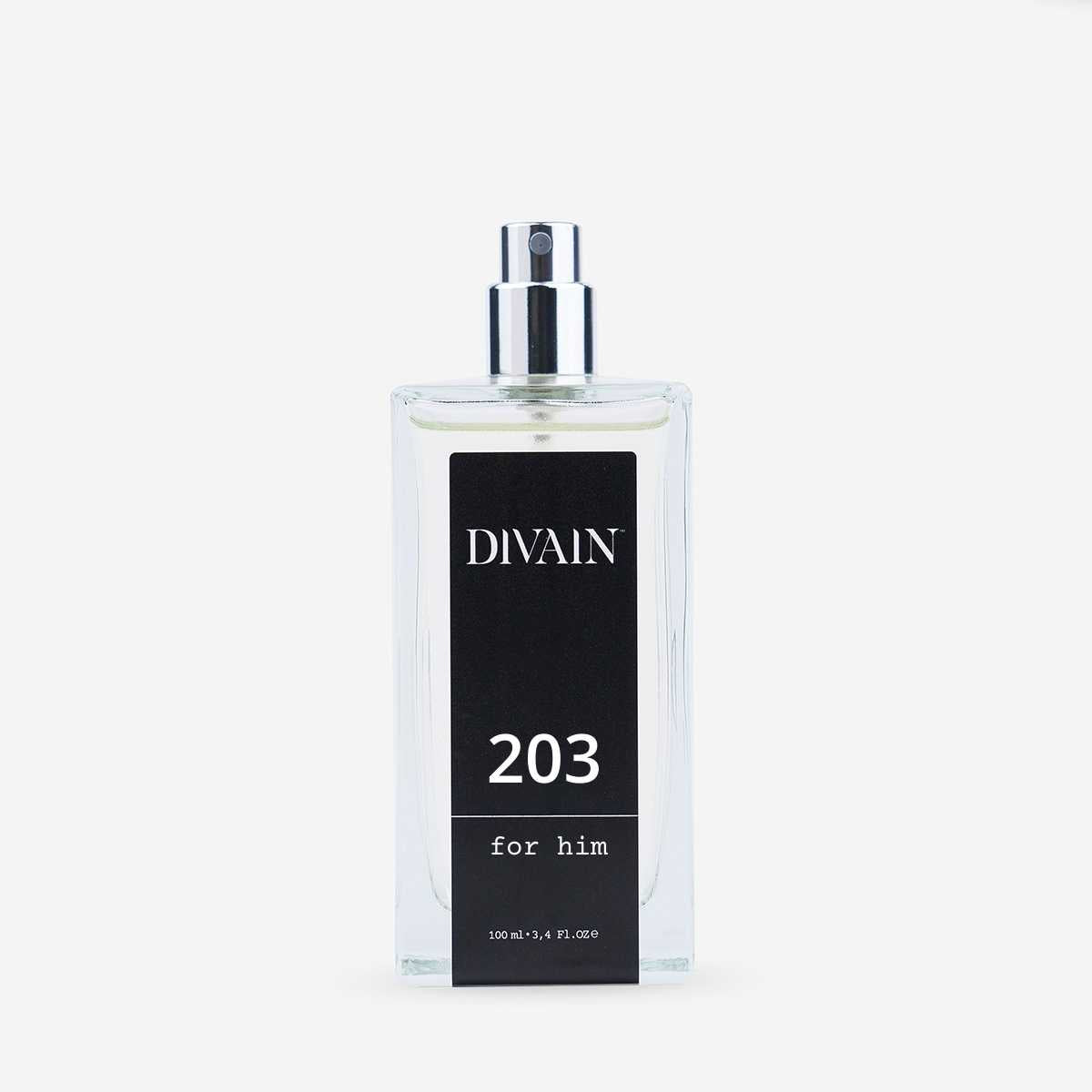 Bote de perfume replica para caballero divain-203