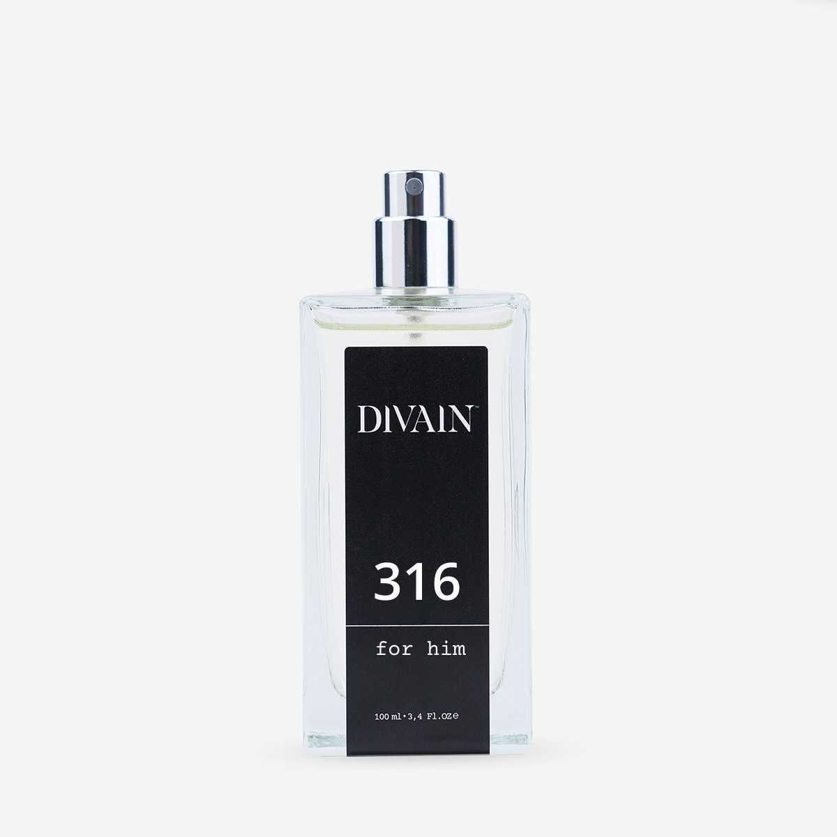 Bote de perfume replica para caballero divain-316