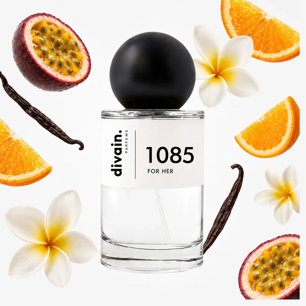 divain. 1085, perfume inspirado en Power of You de Armani, frasco de 100 ml