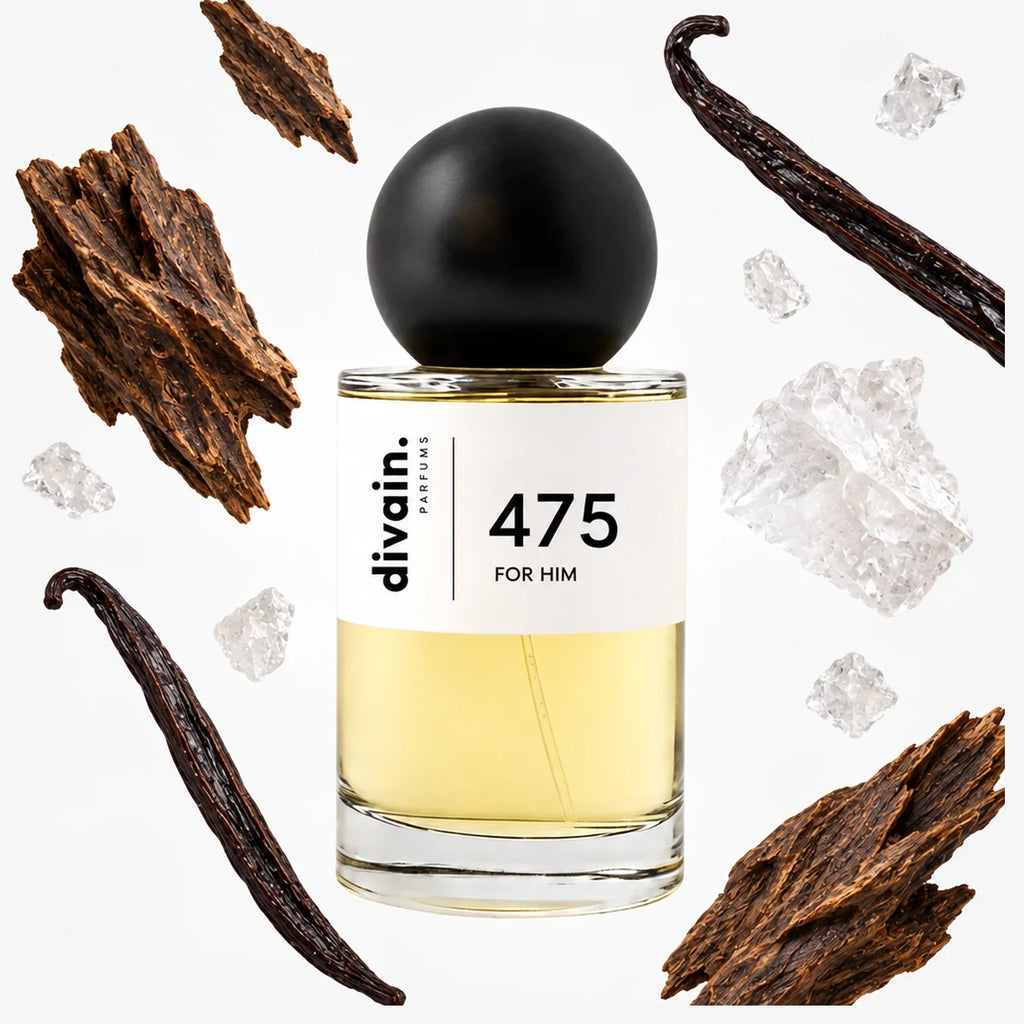 divain. 475, perfume amaderado para hombre de 100 ml