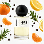 divain. 493, perfume inspirado en Eros Flame de Versace, frasco de 100 ml