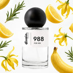 divain. 988, perfume inspirado en Maldives in a Bottle de Kayali, frasco de 100 ml